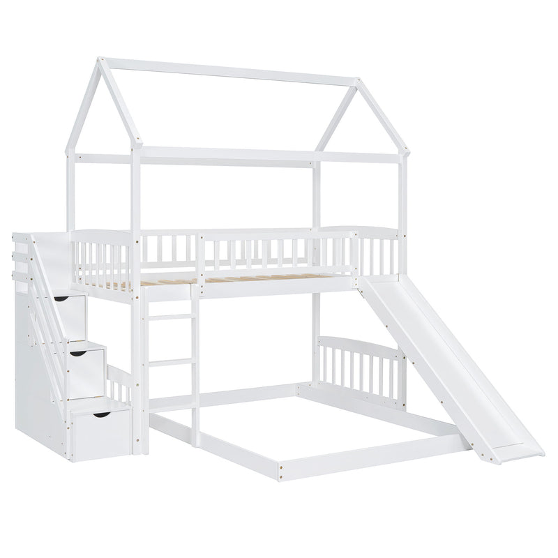 House Bunk Bed With Slide
