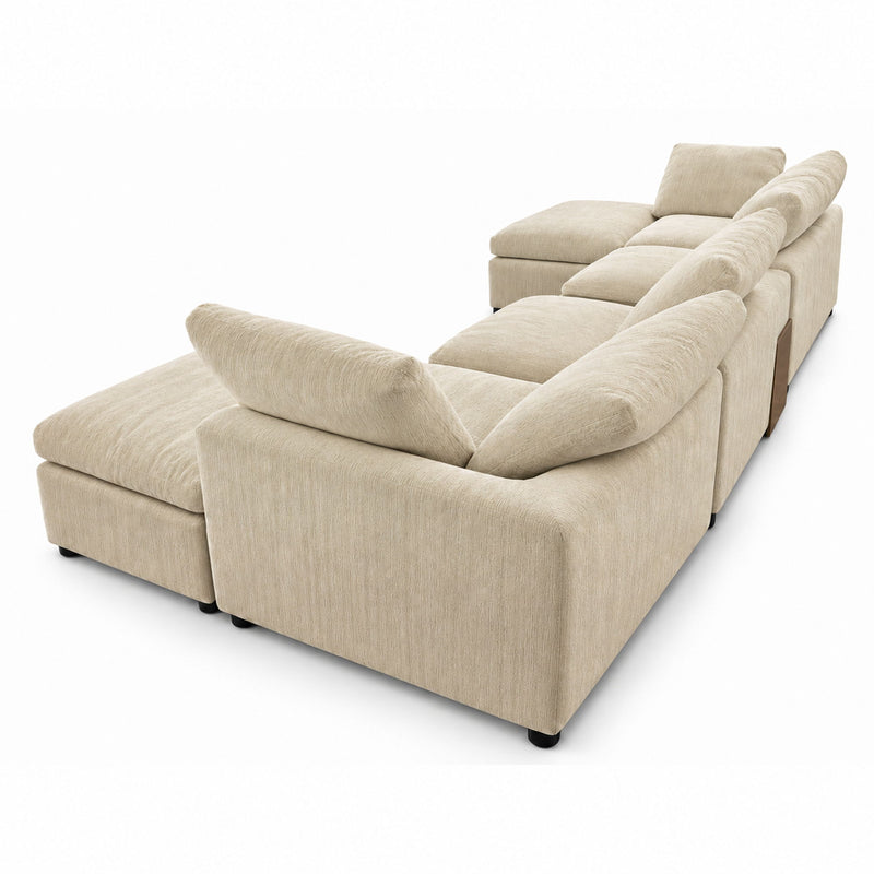 Modular Cloud Couch With Storage Console