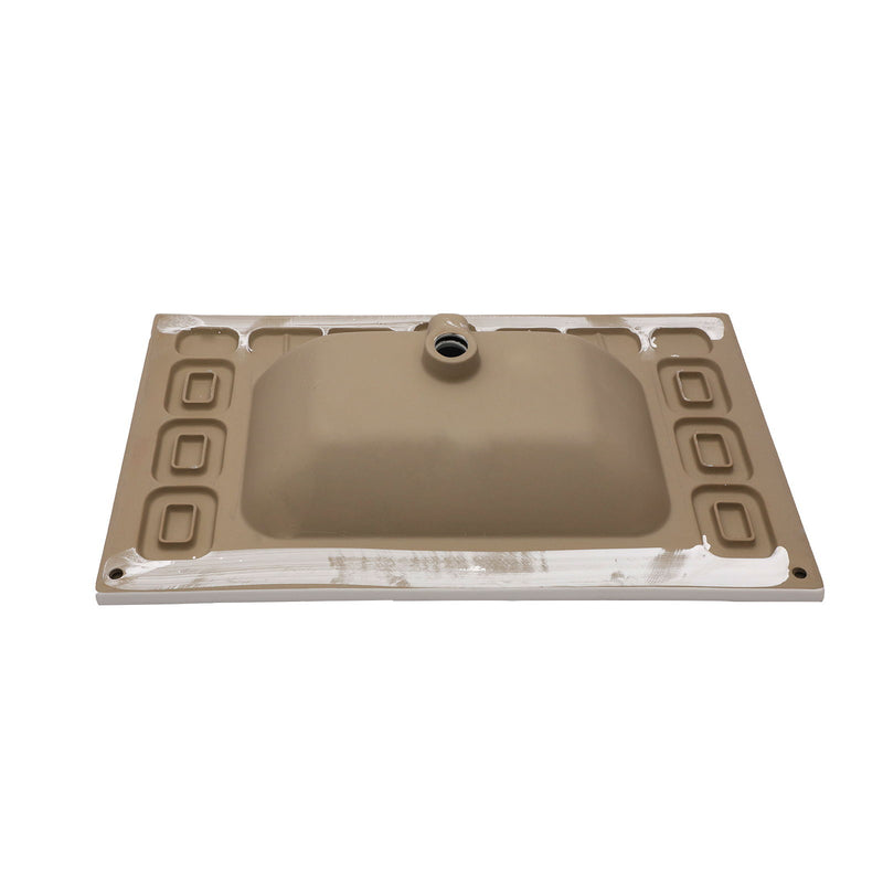 Modern Rectangular Vanity Top With Overflow For Bathroom
