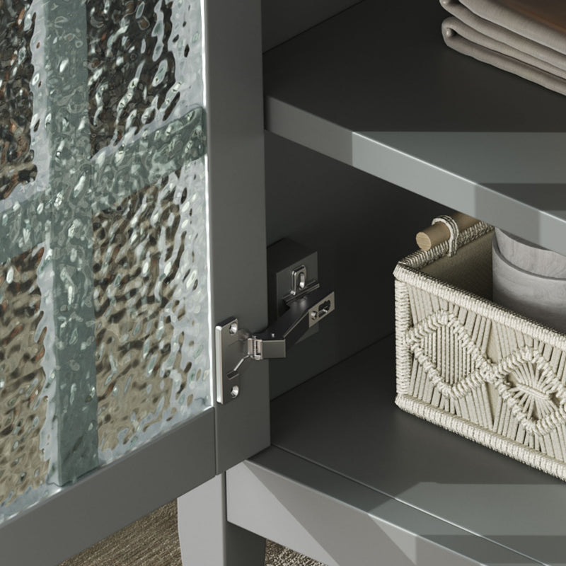 Bathroom Vanity With Ceramic Sink, Adjustable Shelf & Tip Out Tray