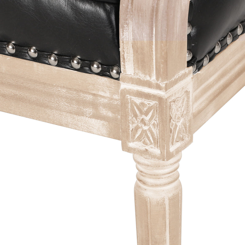 French Country Chesterfield Style Tufted Loveseat