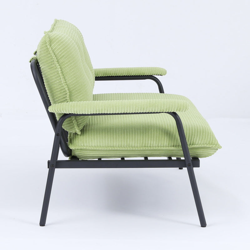 Modern Metal Frame Sofa With Sponge Filling For Compact Spaces And Versatile Use