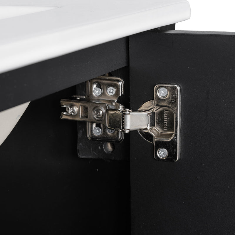 Bathroom Vanity With Sink, Soft Close Door, Adjustable U-Shaped Shelf