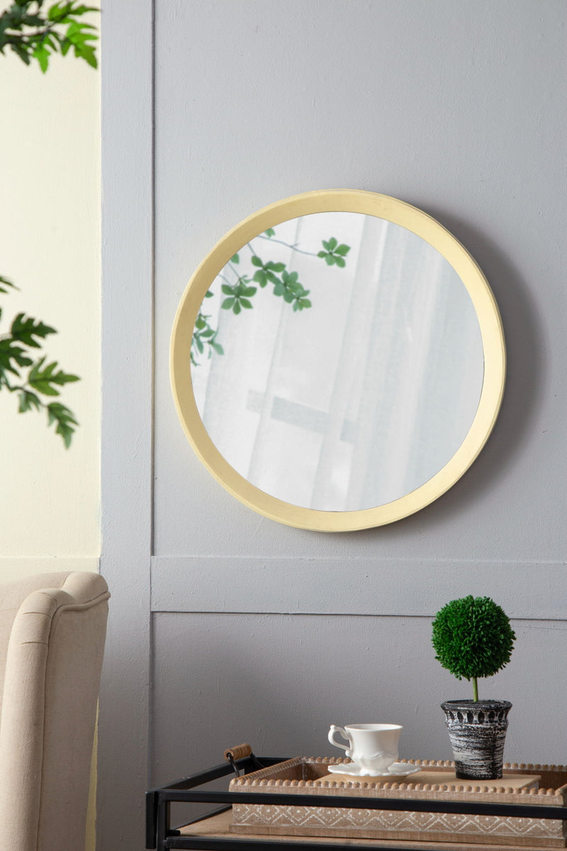 Transitional Decor Style Wall Mirror Decor With Frame For Bathroom