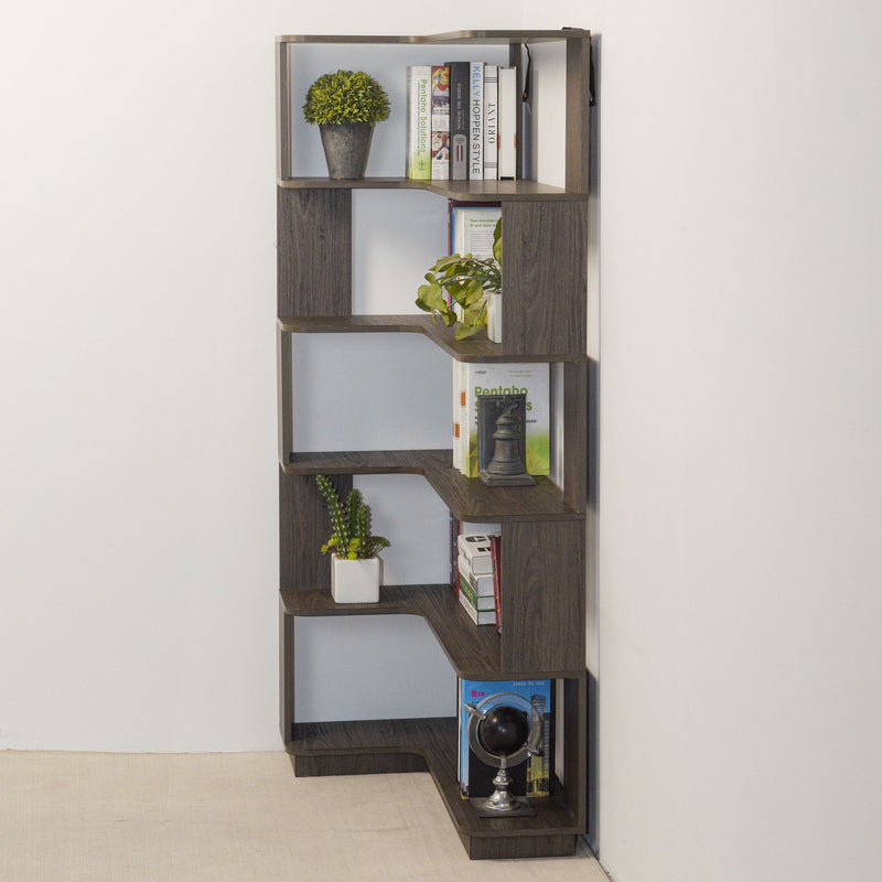 L-Shaped Design Corner Bookshelf