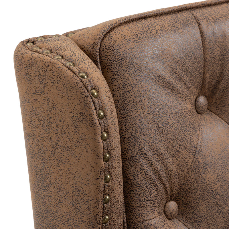 Modern Accent Armchair With Sturdy Wood Legs