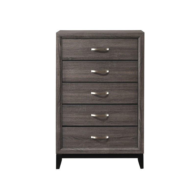 Contemporary 5 Drawer Tall Chest
