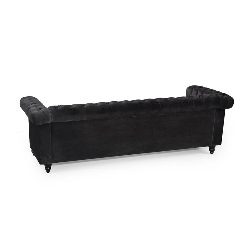 Chesterfield Style 3 Seater Sofa With Deep Button Tufting