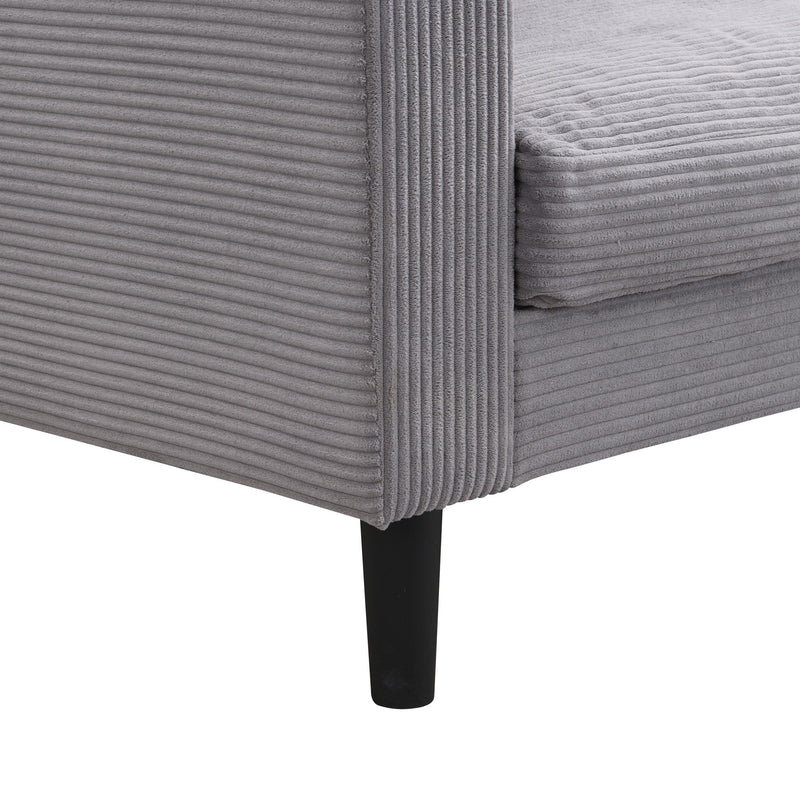 Modern Upholstered 2 Piece Sofa Set With 3 Seater And 2 Seater