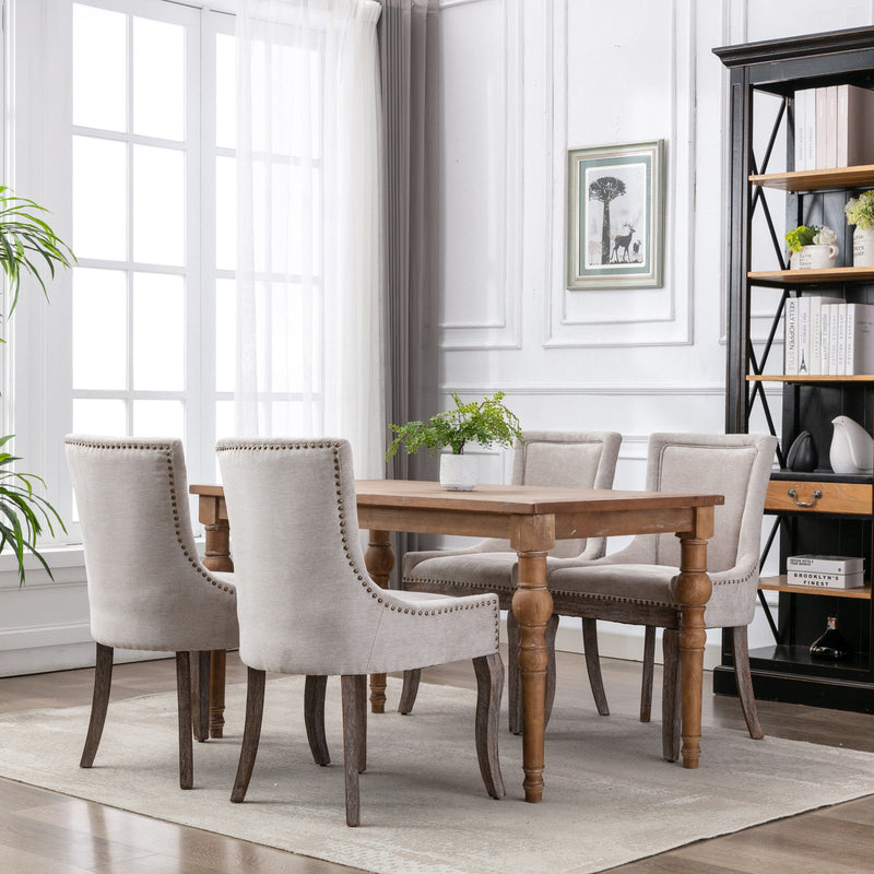 Ultra - Side Dining Chair, Nail Head (Set of 2)