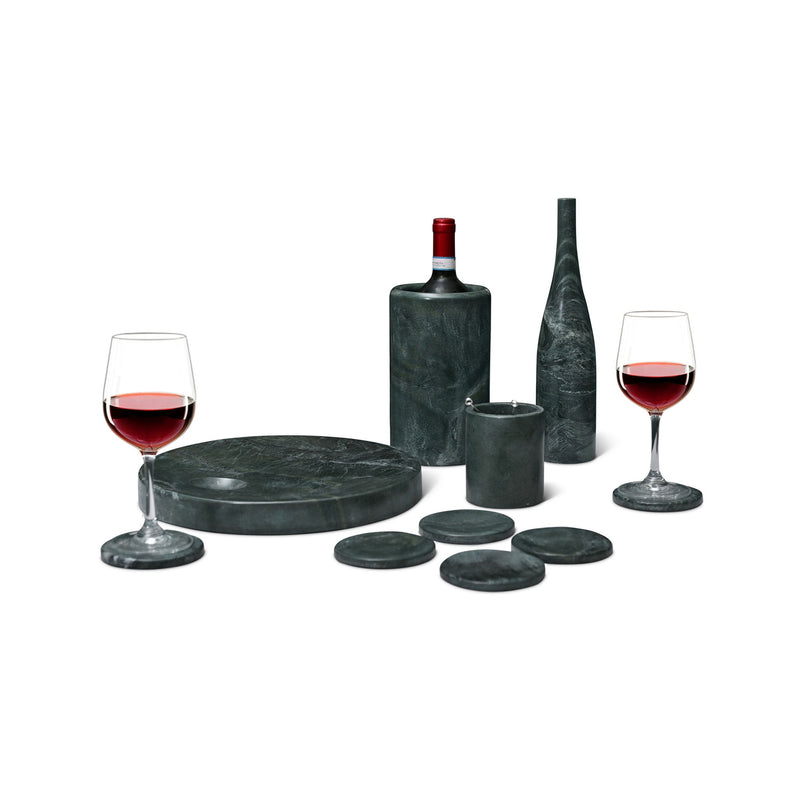 10 Pieces Luxury Natural Marble Dining Room Accessories Set