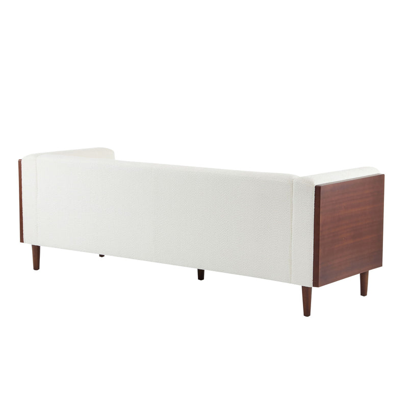 Contemporary 3 Seater Sofa With Tufted Design