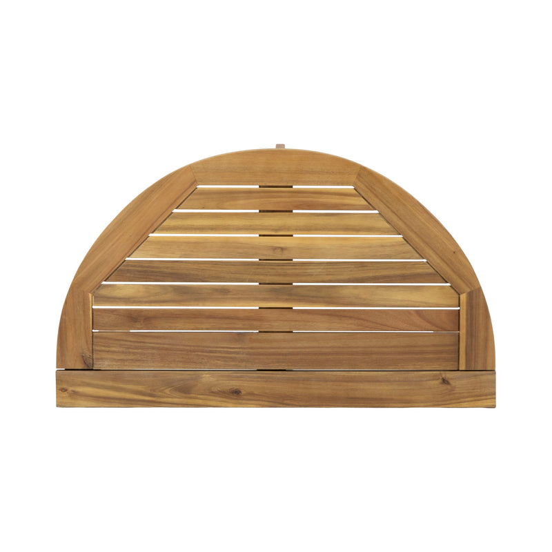 Outdoor Half Round Folding Acacia Wood Bistro Table