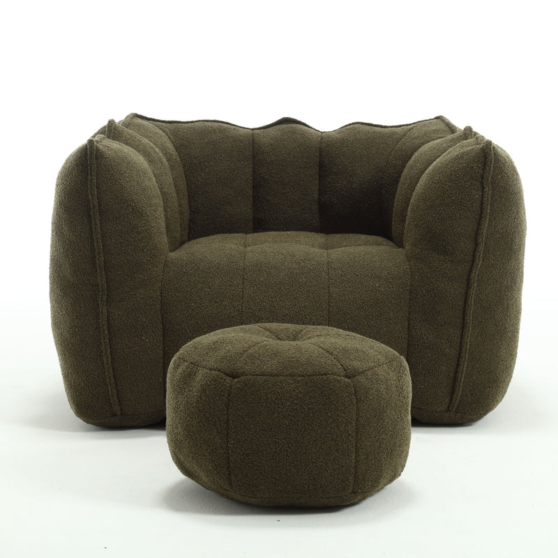 Soft Bean Bag Chair With High Resilient Foam