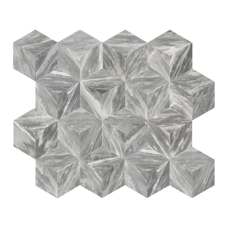 Hexagon Natural Marble Polished Tile For Wall And Floor (Set of 12)