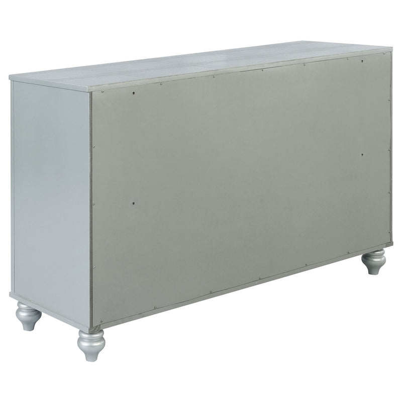 Arabesque - 6 Drawer Dresser - Silver