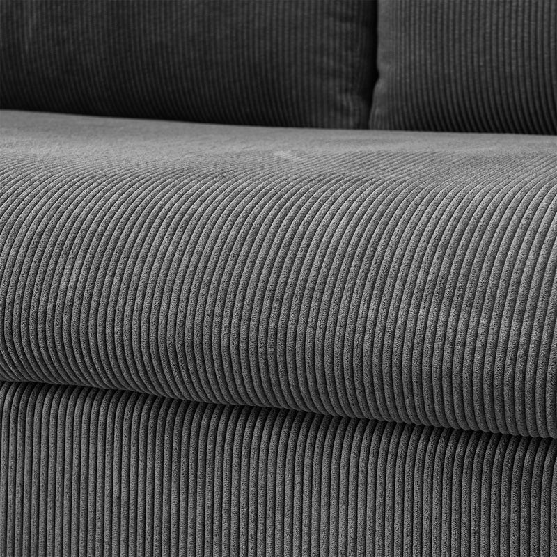 Convertible L Shaped Sleeper Sofa Bed With Reversible Chaise And Storage