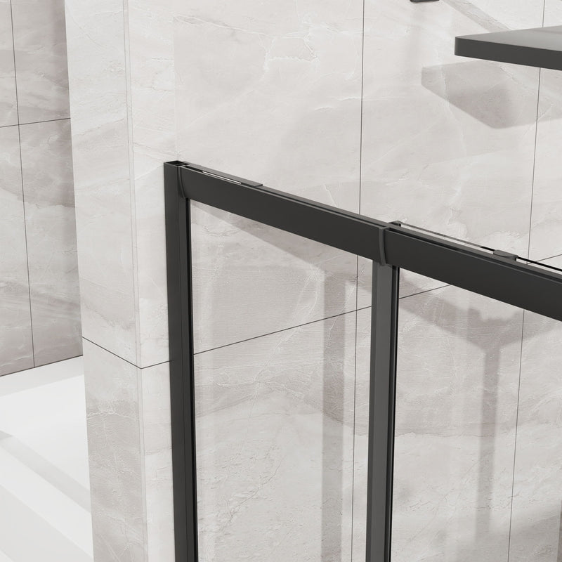 Square Corner Shower Enclosure, Adjustable Frame