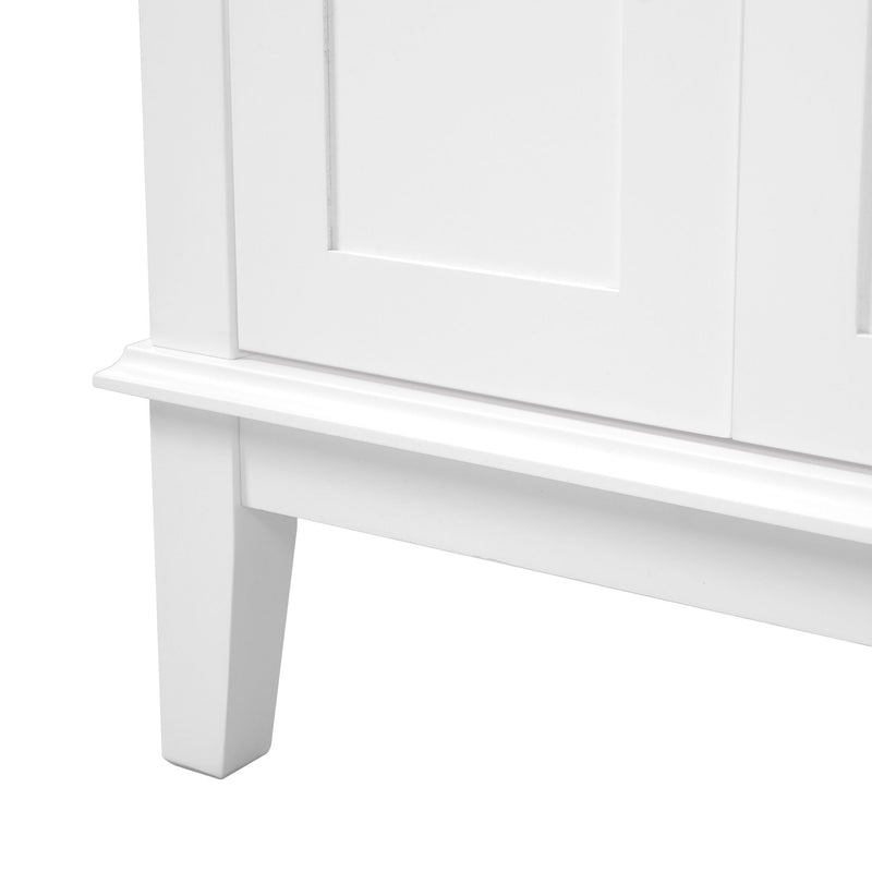 Modern Bathroom Vanity With Ceramic Sink, Soft Close Storage Cabinet