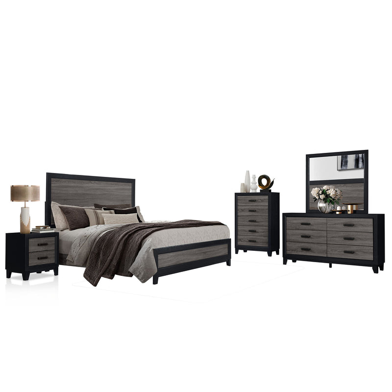 Soluto - Nightstand - Black / Gray