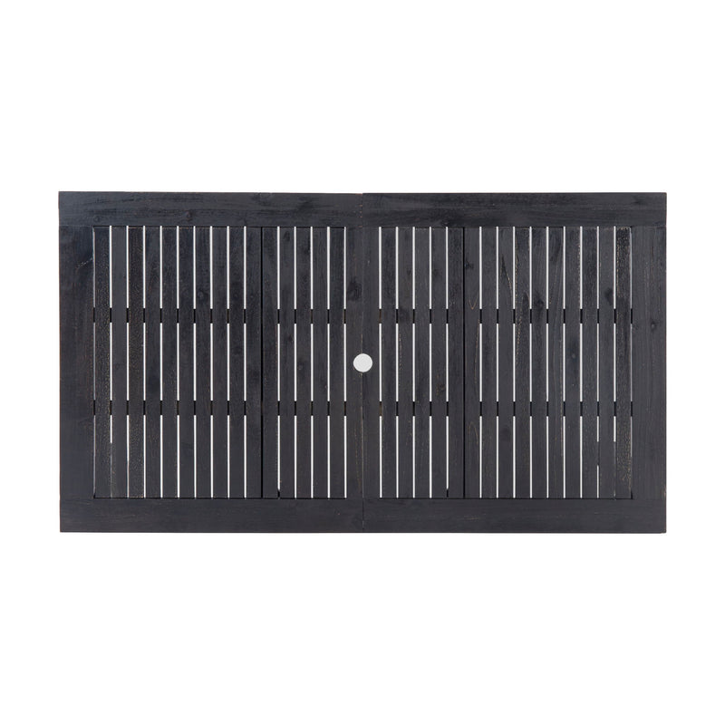 Outdoor Expandable Dining Table With Square Legs