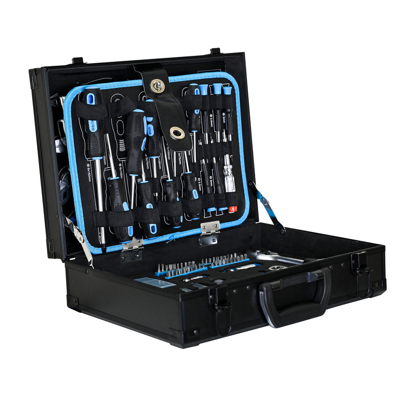 Combined Maintenance Tool Suitcase 247 Pieces Of Basic Home Maintenance Tool Set General Machinery Tool Set - Blue