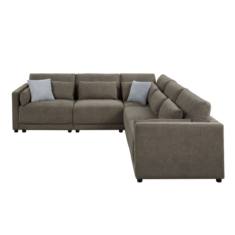 Rylie - Modular Sectional Sofa With Toss Pillows