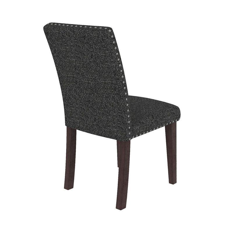 Upholstered Dining Chair With High Back Design (Set of 2)