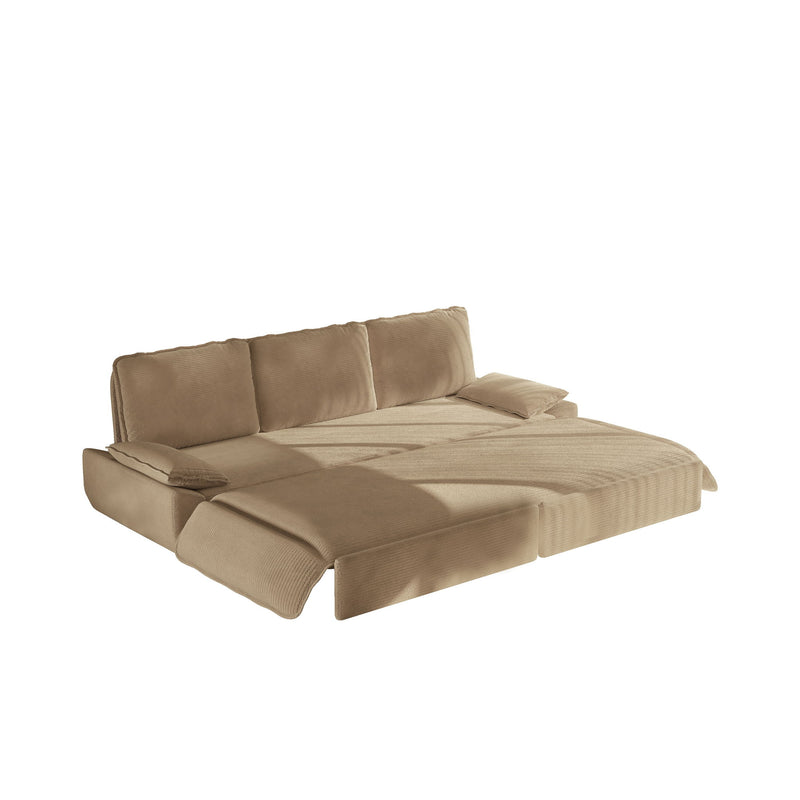 King Size Pull Out Sofa Bed, 3 In 1 Convertible Multifunctional