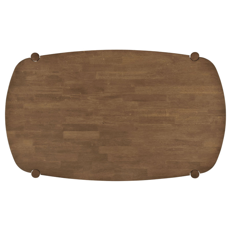 Whisten - Dining Set With Rounded Tabletop And Upholstered Chairs