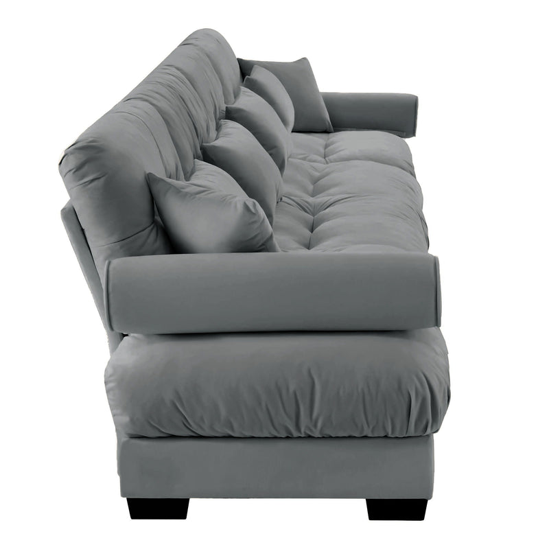 Super Comfort Oversized Modular Sectional Sofa, Deep Seat Convertible L Shaped Couch