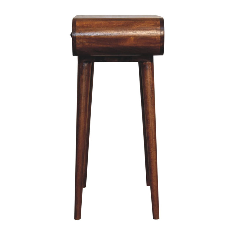 Mini Round Fold Vanity - Chestnut