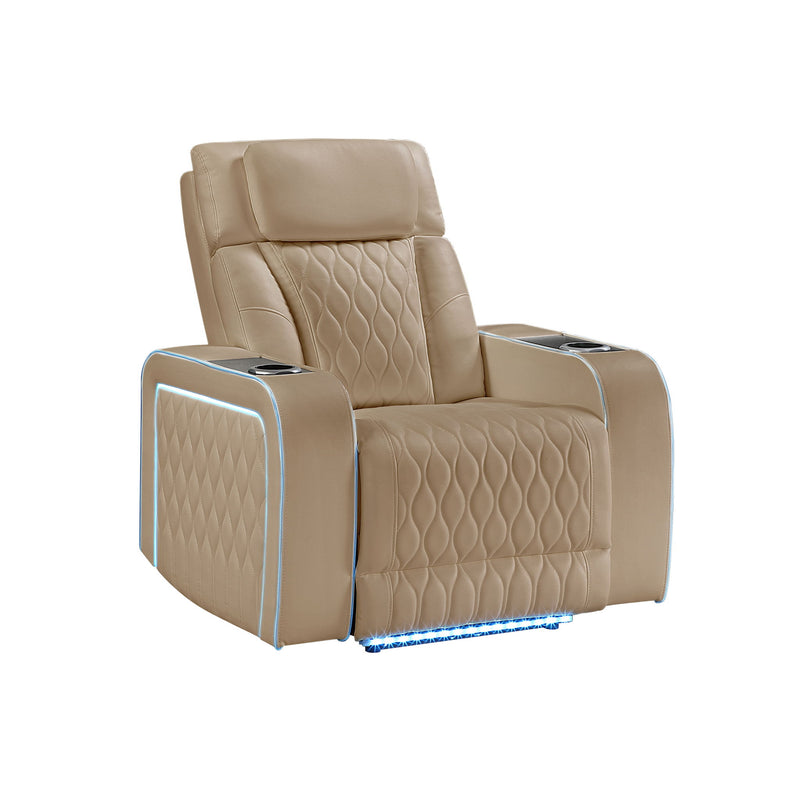Electra - Power Reclining Set With Power Headrests, Massage And LED Lighting