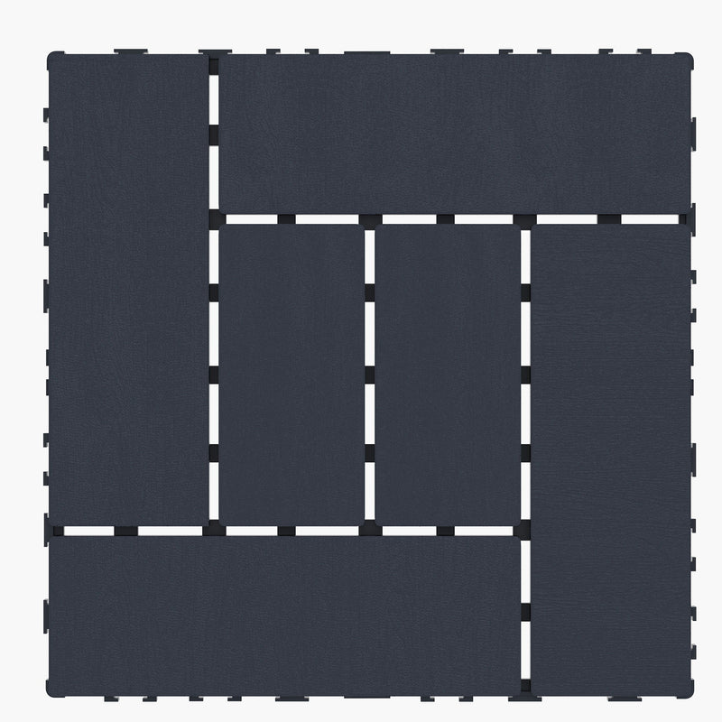 Patio Diy Module Interlocking Decking Tiles Floor, Outdoor And Indoor, Easy And Quick Installation