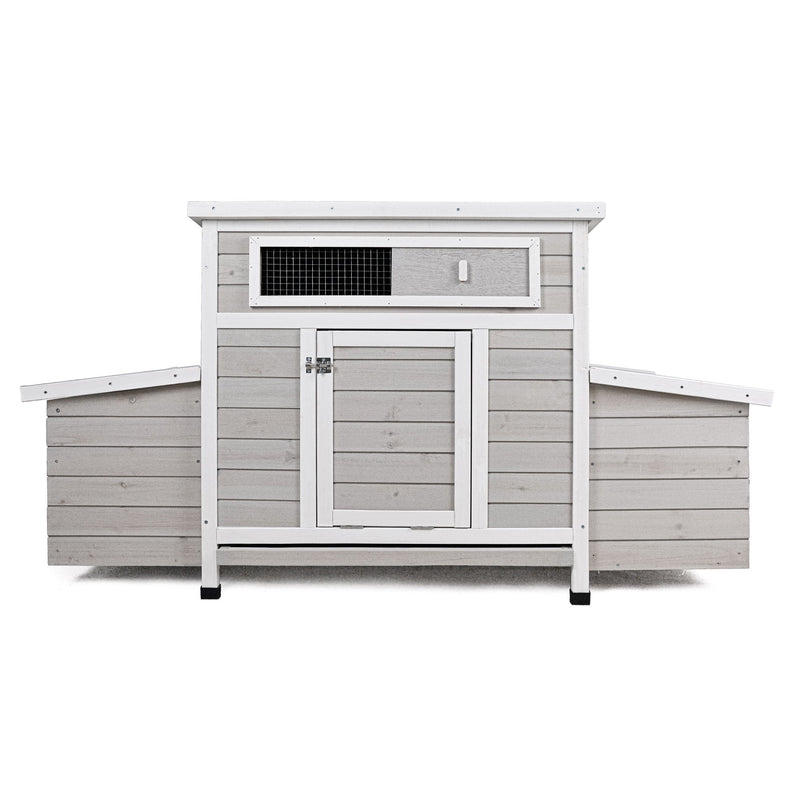 Large Chicken Coop Outdoor Hen House With Dual Nesting Boxes