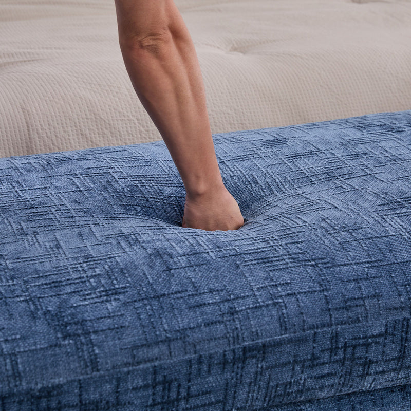 Modern Upholstered End Of Bed Bench With Armrests