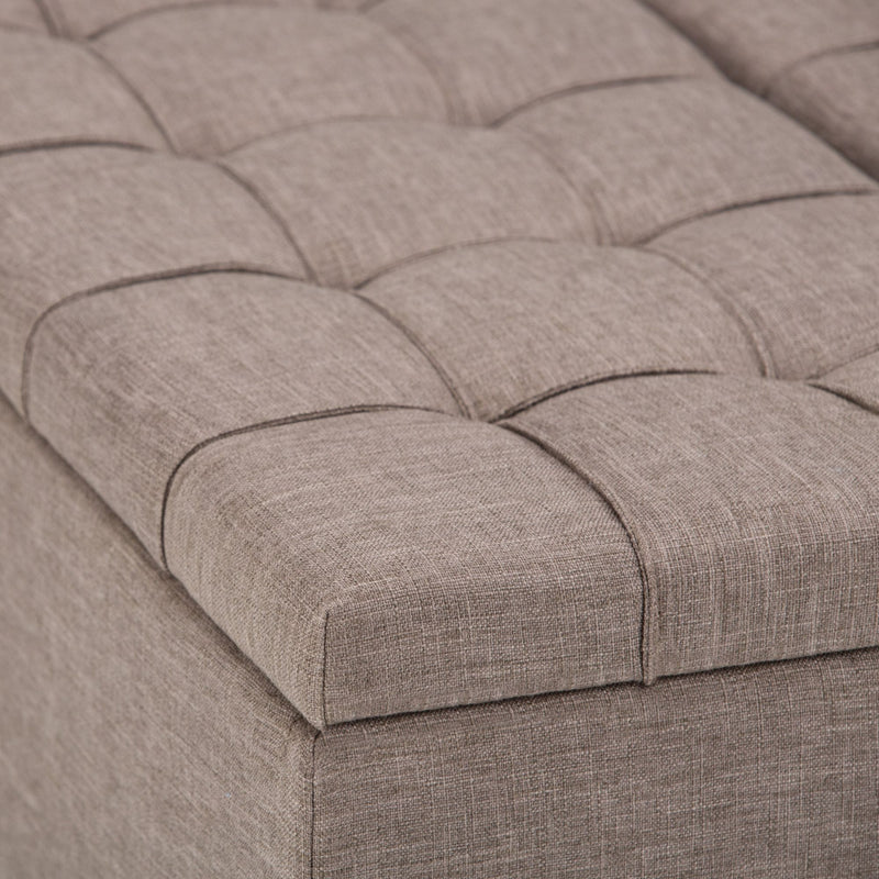 Harrison - Upholstered Coffee Table Storage Ottoman