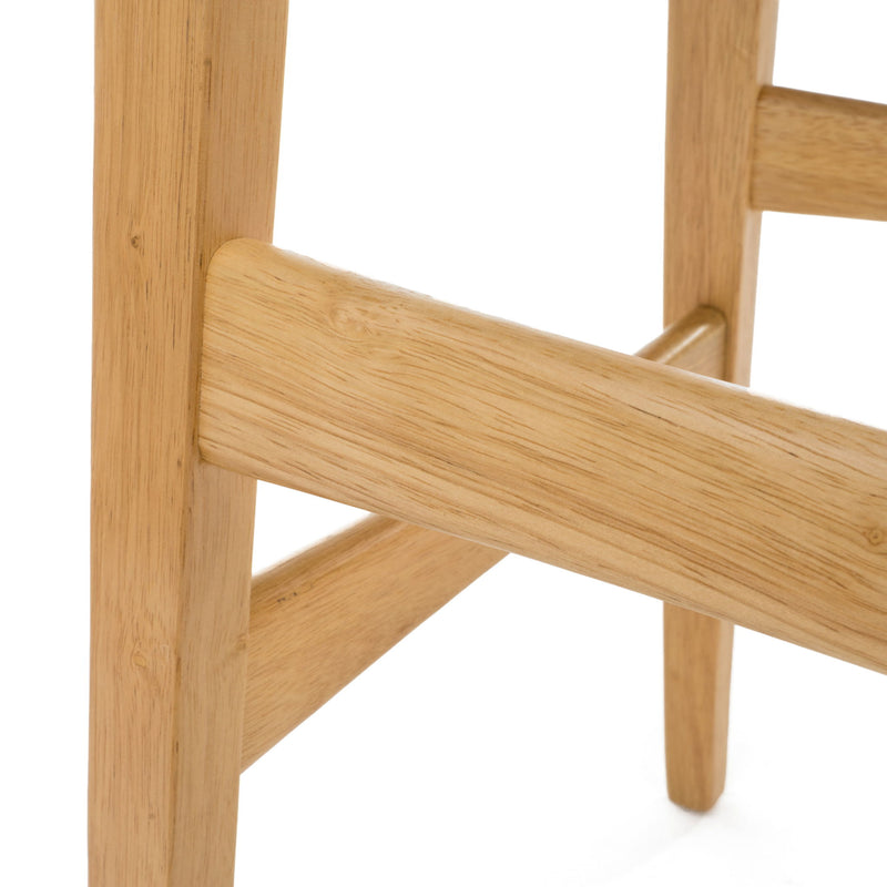 Modern Bar Stool Set With Upholstered Seating