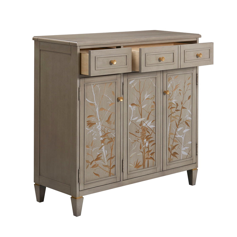 Dauphin - Handpainted Entryway Storage Cabinet - Gray
