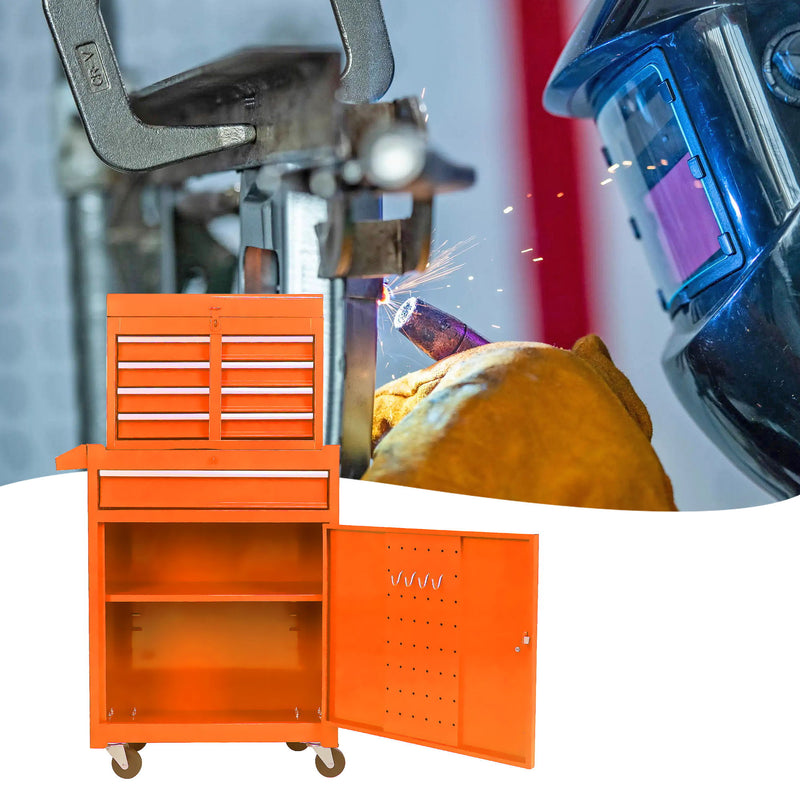 High Capacity Rolling Tool Chest With Wheels And Drawers, Storage Cabinet