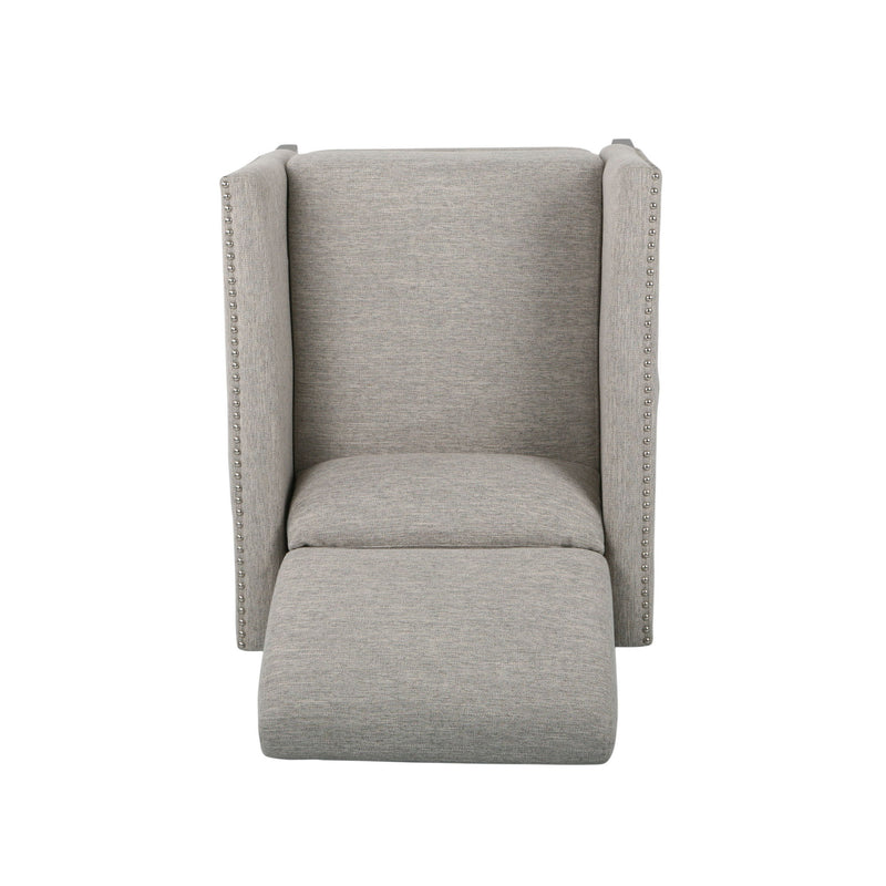 Kiersten - Contemporary Fabric Pushback Recliner