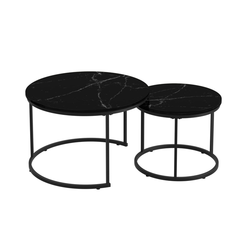 Round Nesting Coffee Table (Set of 2)