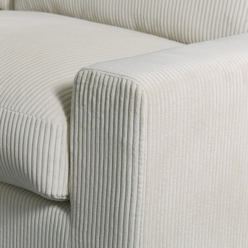 4 Seater Oversized Sectional Sofa With 2 Ottoman And 2 Pillows