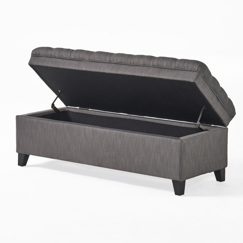 Juliana - Storage Ottoman With Birch Legs
