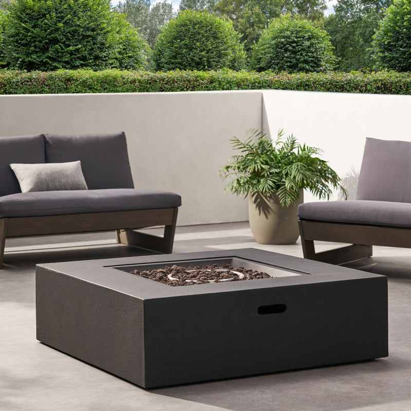 Modern 50, 000 Btu Square Fire Table With Propane Tank