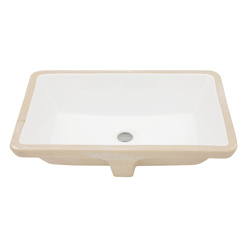 Modern Ceramic Undermount Bathroom Sink With Overflow, High Quality