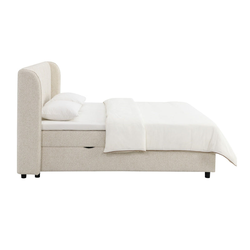 Adonia - Eastern King Storage Bed With Mattress Included - Beige