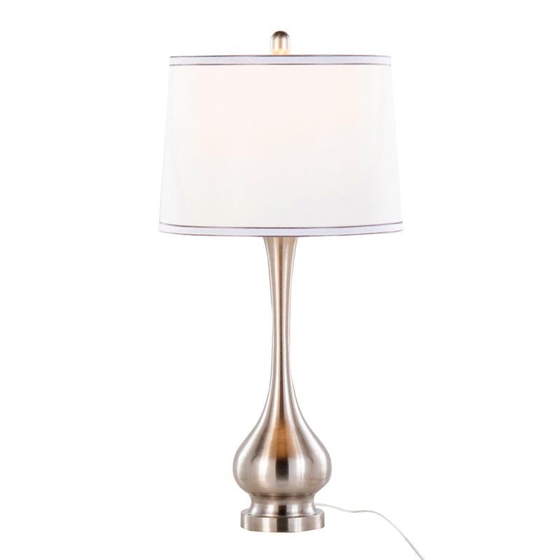 Cairo - Contemporary Table Lamp (Set of 2) - Brushed Nickel