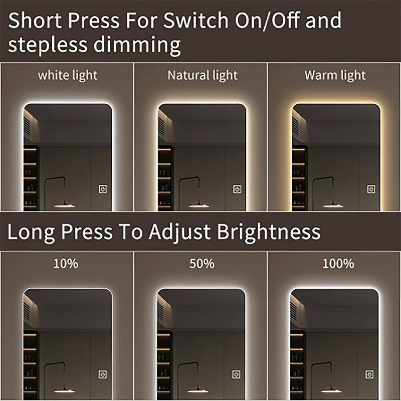 Wall Mounted LED Full Length Mirror