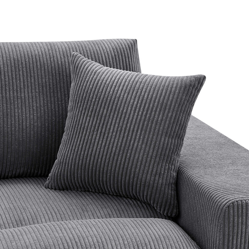 Upholstered Symmetrical Modular Sectional With 6 Seating